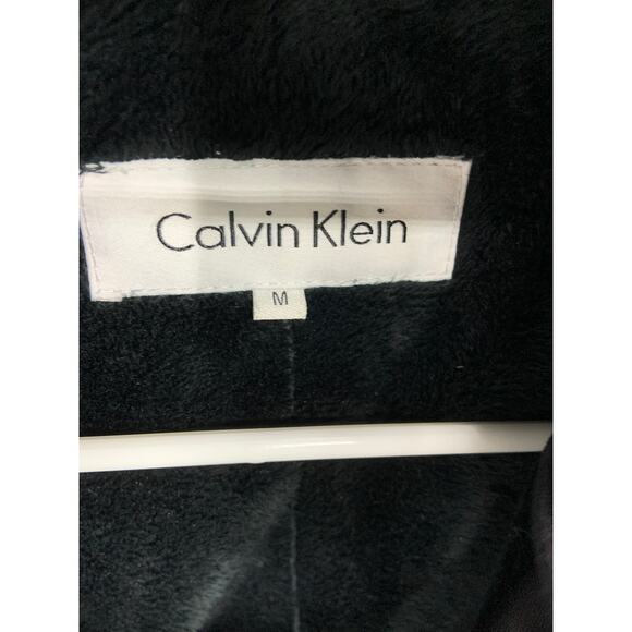 Calvin Klein Womens Puff Front Full Zip Hoodie Duck Down Jacket Size M - Picture 2 of 7